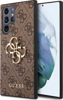 Produktbild von Guess Guhcs22L4Gmgbr S908 S22 Ultra Pouzdro - Hnědé 4G Big Metal Logo
