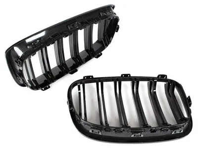 Kühlergrill DOPPELSTEG Schwarz Glanz für BMW 1er F20 / F21 ab 2011-2014 – Produktansicht 2