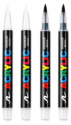 Produktbild von Textilstifte weiß, 4 Stück, waschmaschinenfest, Textilmarker für Stoffe