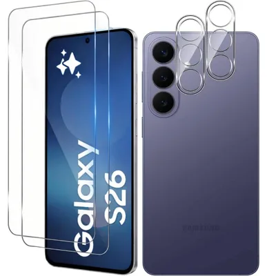 Produktbild von 2X Schutzglas für Samsung Galaxy S26 Display Kamera Panzerfolie Full Screen 9H