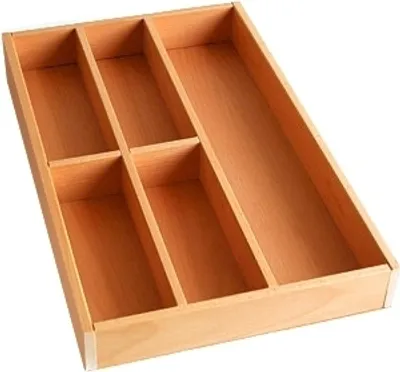 Produktbild von Besteckeinsatz BUCHE 40er Schubl. B 324 x T 472 mm passend für BLUM Legra 16 mm Schubladen