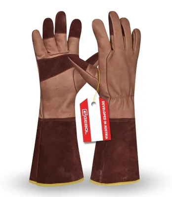 Produktbild von Elzusha – Gartenhandschuhe aus echtem Leder, Größe 10/XL