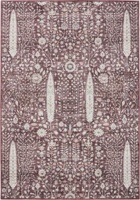 Produktbild von benuta Waschbarer Vintage Teppich George Bordeaux 200x300 cm Wohnzimmerteppich Schlafzimmer weich orientalisch Rechteckig