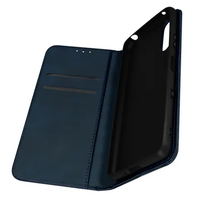 Zdjęcie produktu dla Etui Avizar, imitacja skóry , z funkcją podstawki, do telefonów Sony Xperia 10 III / IV, kolor: granatowy