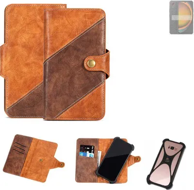Produktbild von K-S-Trade Handyhülle Schutzhülle Bookstyle Case Wallet-Case kompatibel mit Samsung Galaxy XCover7 Cover Klapphülle Kantenschutz Smartphone