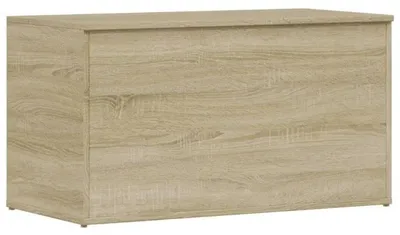 Obrázok produktu pre Úložná truhlica – drevená truhlica, ktorá slúži aj ako sedacia lavica – 84 x 42 x 46 cm – s úložným priestorom – s vekom – žltá