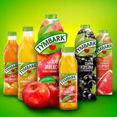 Image de Jus de pomme Tymbark 1 litre