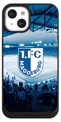 Produktbild von NIVOCASE Handyhülle für Apple iPhone 13  Hülle NIVOpure Case Schwarz Stadion 1. FC Magdeburg 1. FCM