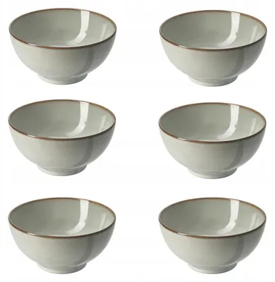 Produktbild von IKEA GLADELIG Schüssel Steinzeug Grau 19 cm 6er-Set