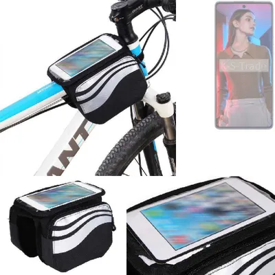 Produktbild von K-S-Trade Rahmentasche Fahrrad-Halterung kompatibel mit Tecno Camon 20 Pro Rahmenhalterung Fahrrad Handyhalterung Fahrradtasche Handy Smartphone