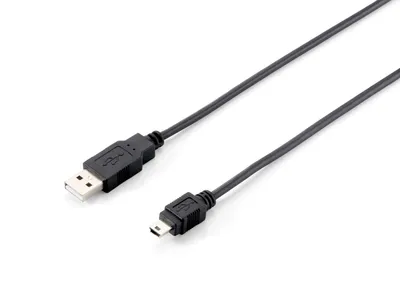 Image de Equip Kabel USB-A 2.0 -> mini B St/St 1.80m schwarz Polybeutel