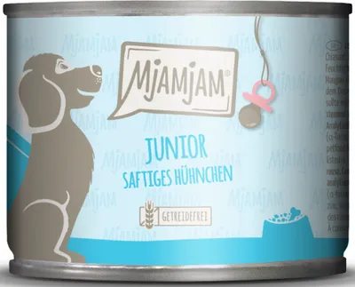 Image de Mjamjam Poulet juteux aux œufs Junior 200gx6