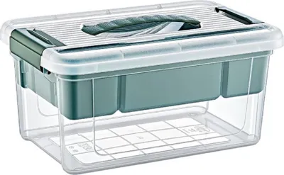 Obrázok produktu pre Úložný box s uzamykateľným vekom Organizér Uzamykateľný úložný box 5 litrov