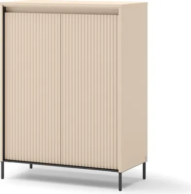 Produktbild von Furniture24 Kommode Trend Tg-03 Flurschrank Led Sandbeige