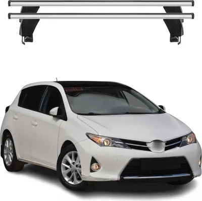 Image de Menabo Barres de toit Transversales pour Toyota Auris 2012-2018 Gris ABE 2x