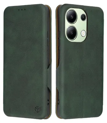 Produktbild von Techsuit Safe+ Book Wallet Klapphülle für Xiaomi Redmi Note 13 4G - Dunkelgrün