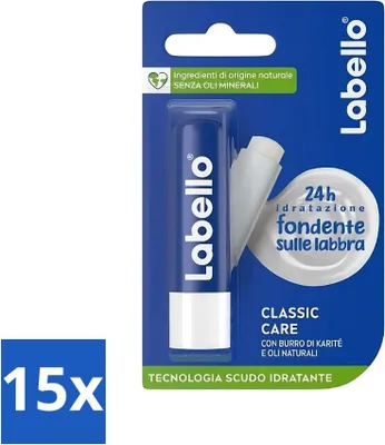 Produktbild von Labello - Classic Care - Lippenbalsam - Pflegend & Schützend - 5,5 ml - Vorteilspack - 15 Stücke