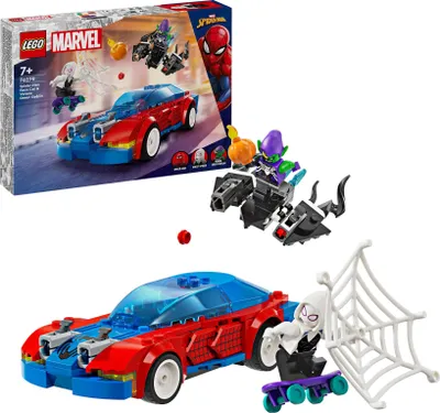 Obrázek produktu pro LEGO® Marvel Super Heroes 76279 Spider-Manův závodní vůz a Venom Green Goblin