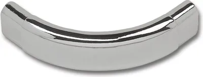 Produktbild von Rohrbogen 90° Spezial Oval Schrankrohr 30 x 15mm, Stahl geschliffen, verchromt