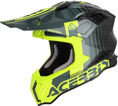 Produktbild von Acerbis Airstrike-C Graphic Carbon Motocross Helm, schwarz/gelb, XL (61/62)