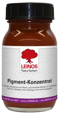 Produktbild von LEINOS Pigment Eisenoxid-Rot 0,1 l für Naturfarben innen, auf Wasserbasis