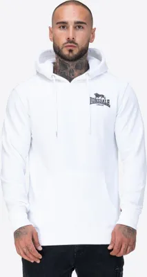Produktbild von Herren Kapuzensweatshirt schmale Passform CLAUGHTON White/Black L Lonsdale