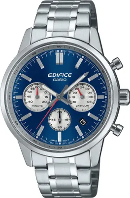Produktbild von Casio EFR-575D-2AEF Edifice Chronograph Herrenuhr Stahl/Blau