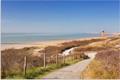 Produktbild von MuchoWow® Poster Strand - Meer - Leuchtturm - Niederlande 30x20 cm - Plakate - Print