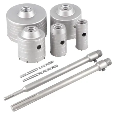 Produktbild von Bohrkrone für Wände - 5-teiliges Set - 300 mm Schaft - Für Beton und Naturstein