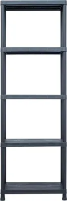 Obrázok produktu pre vidaXL Skladovací regál čierny 125 kg 60 x 30 x 180 cm plast