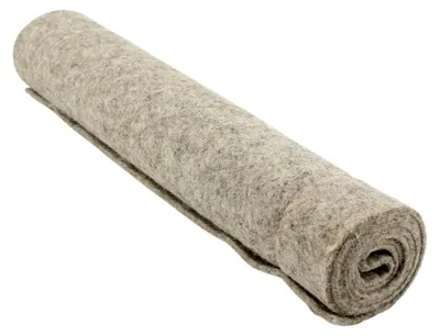 Produktbild von Winterschutzmatte aus Schafwolle in Grau 0,5x1,5m Materialstärke 5mm Kälteschutz, Pflanzenschutz, Kübelschutz