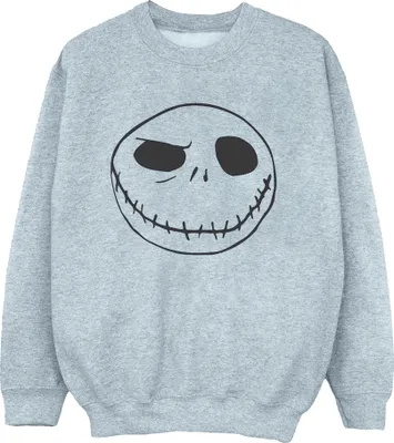 Produktbild von Disney - "Nightmare Before Christmas Jack's Big Face" Sweatshirt für Herren BI42519 (L) (Grau)