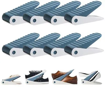 Produktbild von Famanu Schuhorganizer 8 Stück - Höhenverstellbarer Schuhstapler
