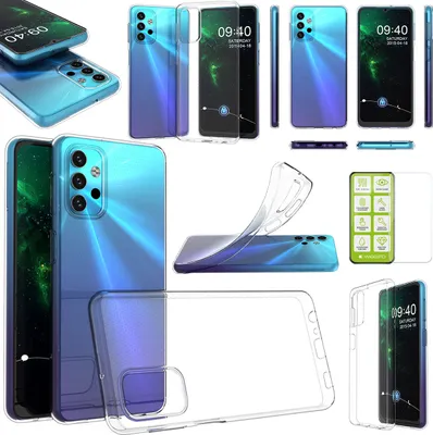 Image de Étui en silicone transparent + verre H9 pour Samsung Galaxy A32 5G