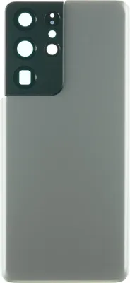 Produktbild von Gehäuse Rückseite für Samsung Galaxy S21 Ultra Backcover Akkudeckel hinten Kameraglas Abdeckung, Grau