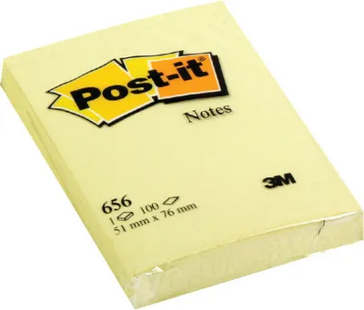 Produktbild von Post-it® Haftnotizen 656 gelb, 12 Blöcke