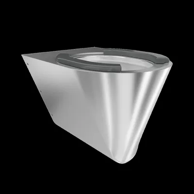 Produktbild von KWC AR T-WC, CAMPUS, Edelstahl, wandhängend, 360x365x500 mm, Sitzbacken