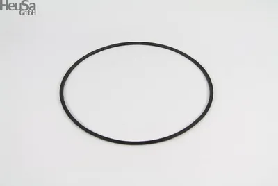 A black rubber ring is shown on a white background.