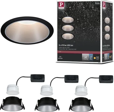 Image de Paulmann LED à encastrer Cole, set de 3 lampes