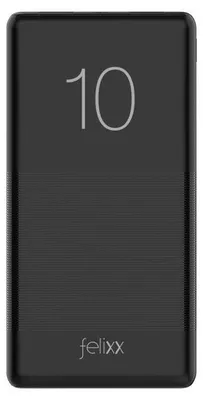 Produktbild von Felixx Pro-10, 10000 mAh, Lithium Polymer (LiPo), 5 V, Schwarz