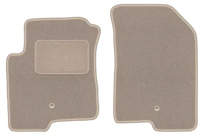 Imagen del producto de Alfombrillas delanteras de moqueta para Dodge Caliber 2006-2011 (hatchback) – 2 piezas, beige, a medida – Wielganizator LUX