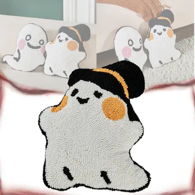 Produktbild von Deko-Kissen Halloween Weicher Geist Plüsch Weiß 38 cm