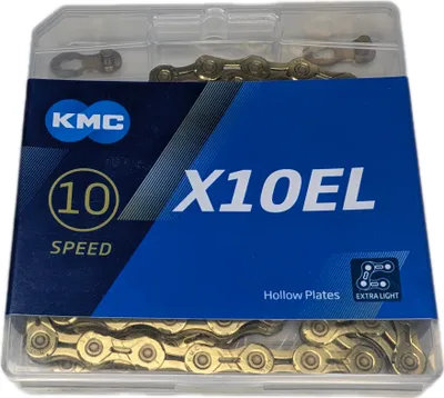 Produktbild von KMC X10EL Kette 114 Links 10-fach 1/2" x 11/128" Gold Fahrrad-Kette
