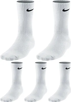 Produktbild von 5 Paar Nike Socken Herren Damen - Farbe: weiß - Größe: 42-46