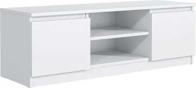 Immagine prodotto di Mobile TV bianco con ante e ripiani - Mobile basso da salotto da 160 cm