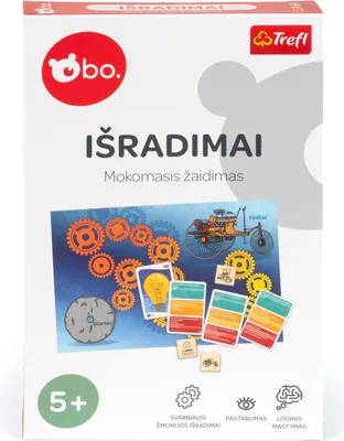 Zdjęcie produktu dla Bo. Edukacyjna gra planszowa „Wynalazki” (w języku litewskim)