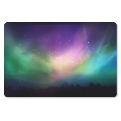 Produktbild von MuchoWow® Mauspad Mousepad Nordlichter - Himmel - Nacht 27x18 cm - Mousepads - Maus Mat - Pad - Mausunterlage - Büroartikel - Desk Matten