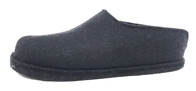 Obrázok produktu pre Haflinger Flair Smily pánske papuče papuče čierne voľný čas, veľkosť topánok:45 EU