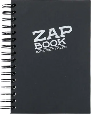 Produktbild von Clairefontaine 5x spiralgebundenes Skizzenbuch A5, 80 Blatt Schwarz 8362C