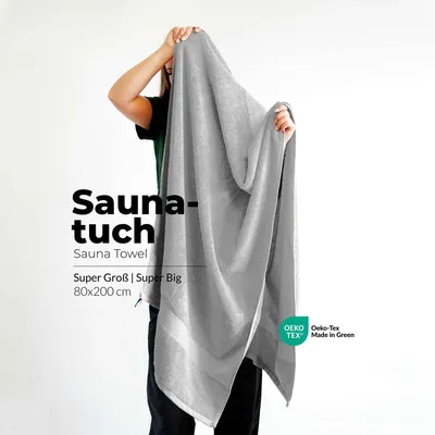 Produktbild von etérea Duschtuch Baumwolle Türkis 80x200 cm